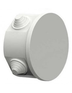 Genrod 02217pg____ Caja Pvc Ext   6  X  6 Redonda Con Tapa - Caja De Luz -    (02216pg) 2